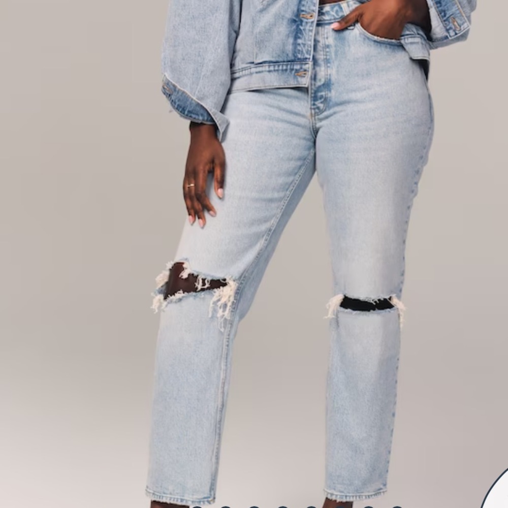 Abercrombie and Fitch The dad high-rise jeans